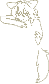 Character with wolf ears and tail.