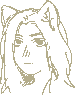 Portrait of guy with long hair and wolf ears. That's me!